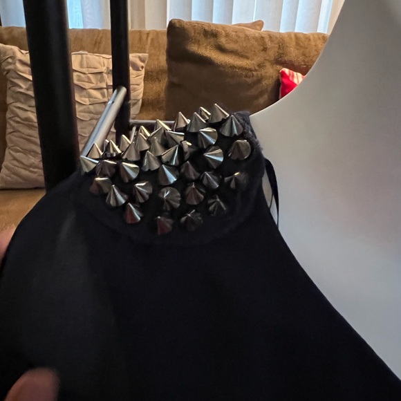 Zara navy blue beautiful one shoulder dress in excellent condition medium - Picture 3 of 12